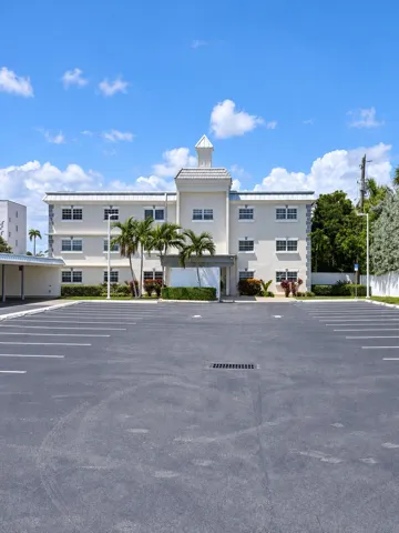 Front of 3 story building