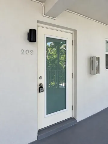 Entry to unit