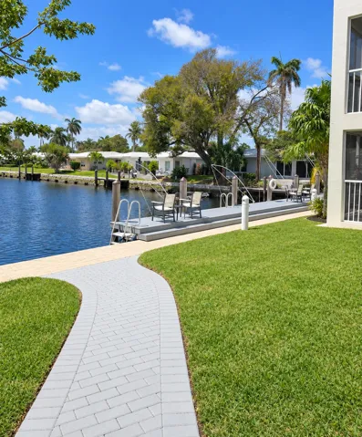 Path to community dock area