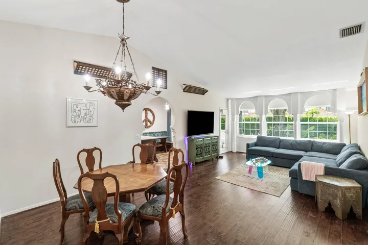 Living and dining area