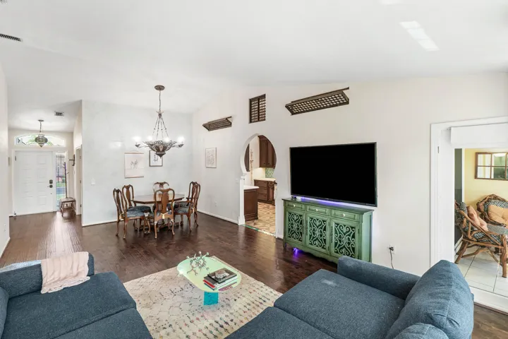 Living and dining area