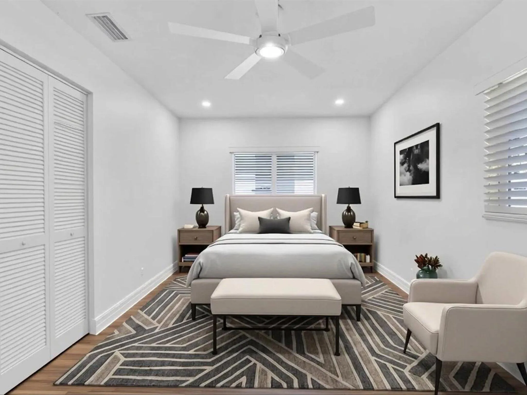 Old Staged Guest room