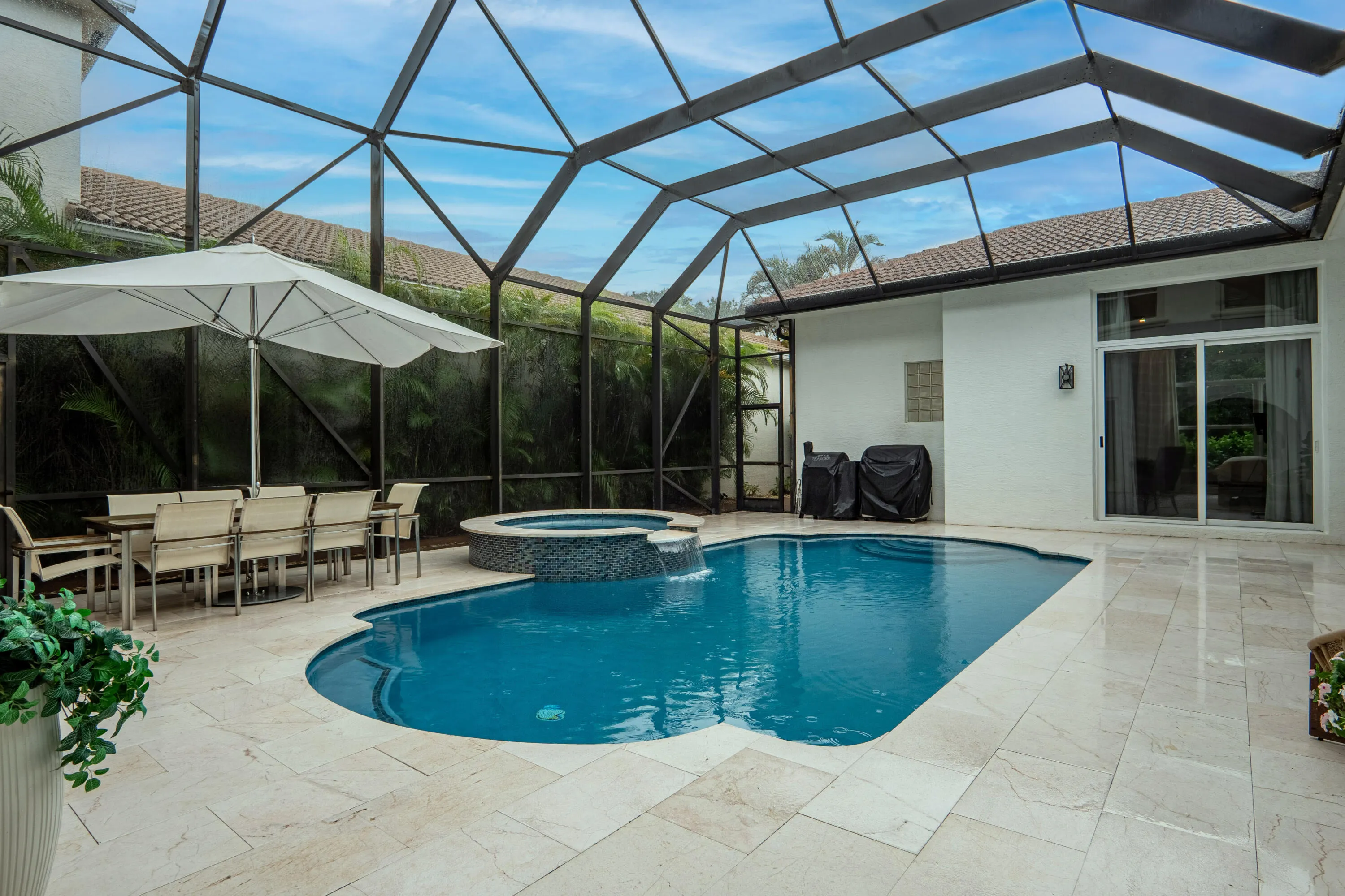 Courtyard pool