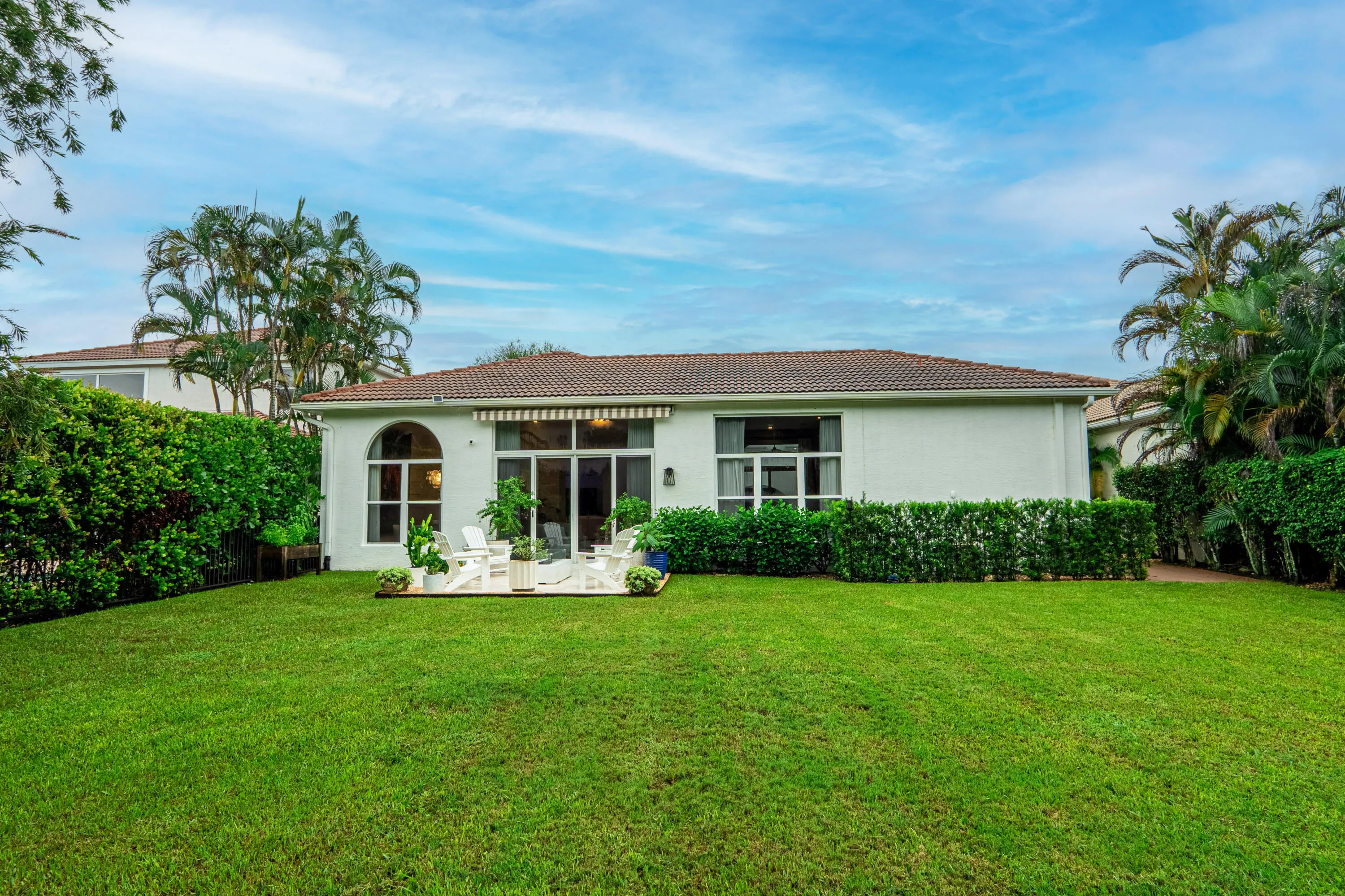 Backyard - fenced in.