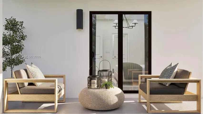 Homeowners can enjoy a breath of fresh air and peaceful morning coffees on the private balcony.