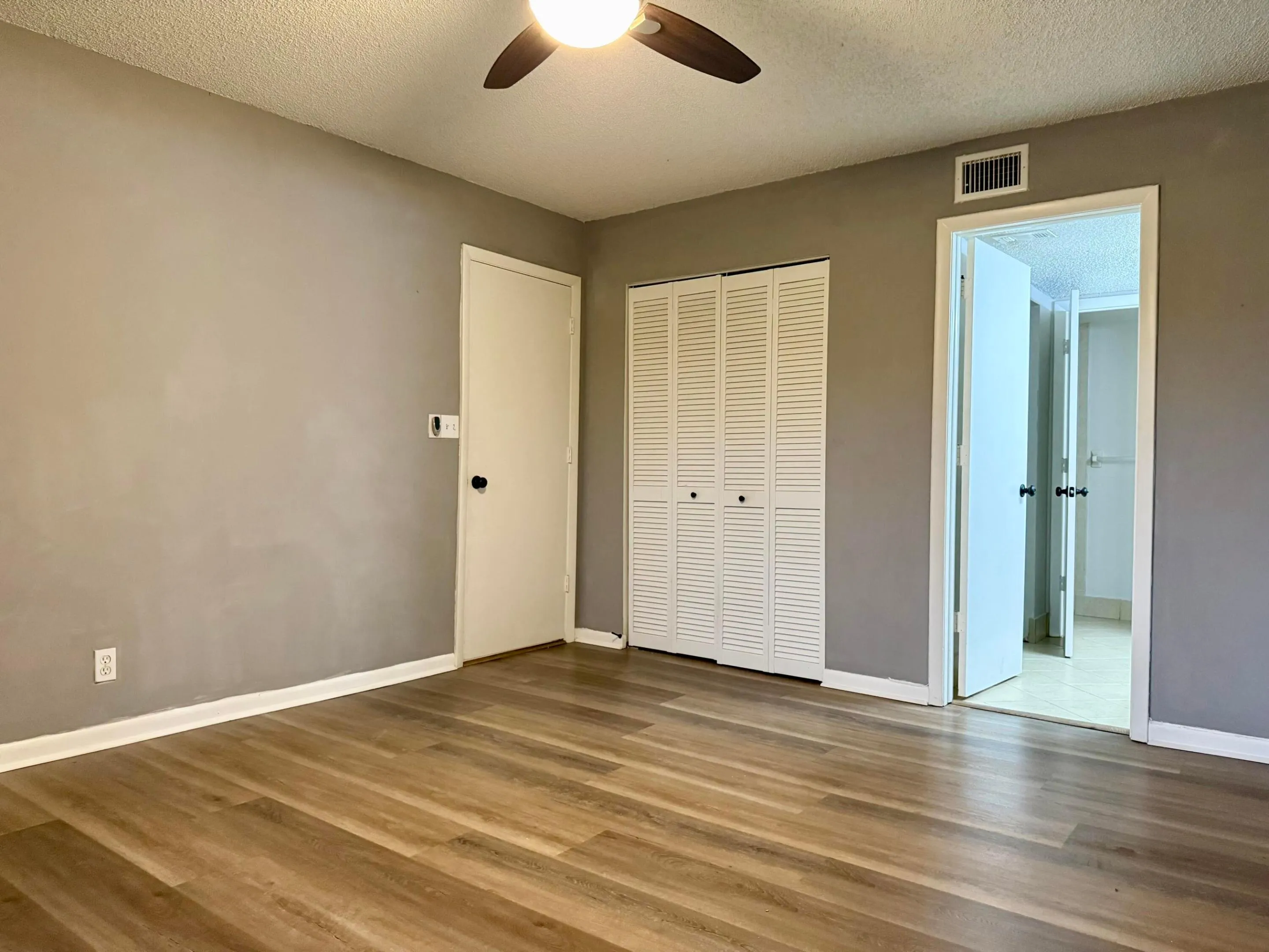 Master Bedroom with 2 Closets