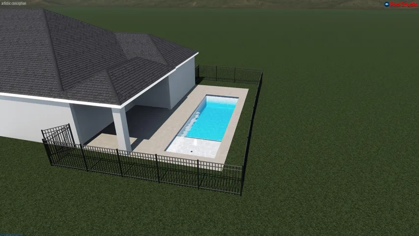 Future Proposed Pool Concept. Not included in Sale Price. 9'6" x 30'