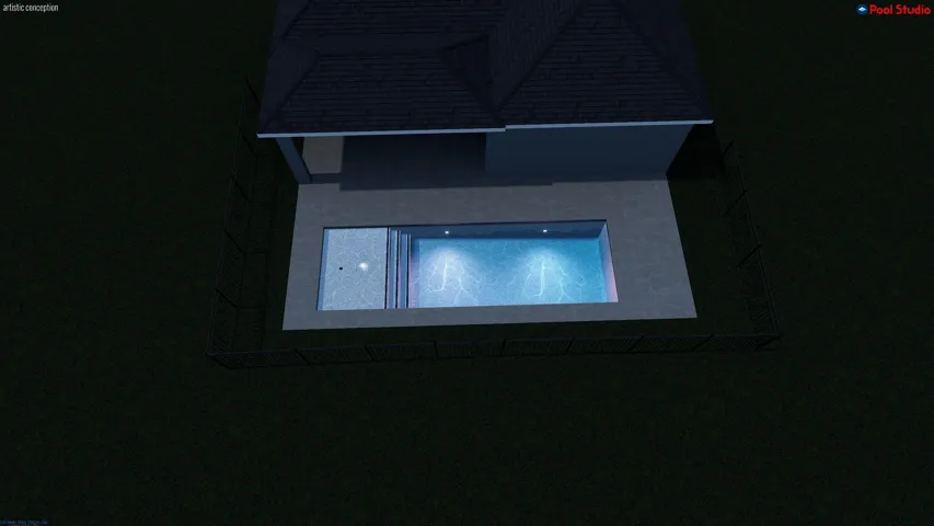 Future Proposed Pool Concept. Not included in Sale Price. 9'6" x 30'