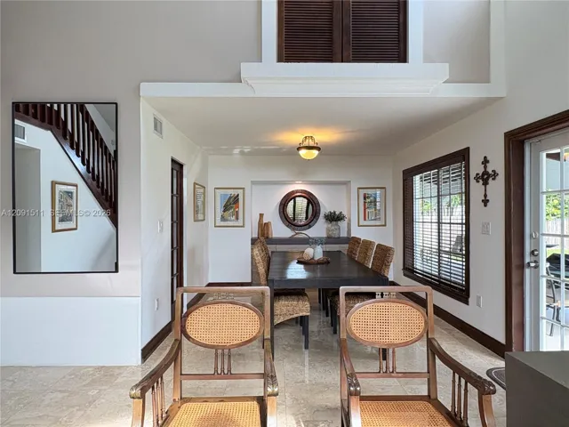 View from Living Room to Dining Room