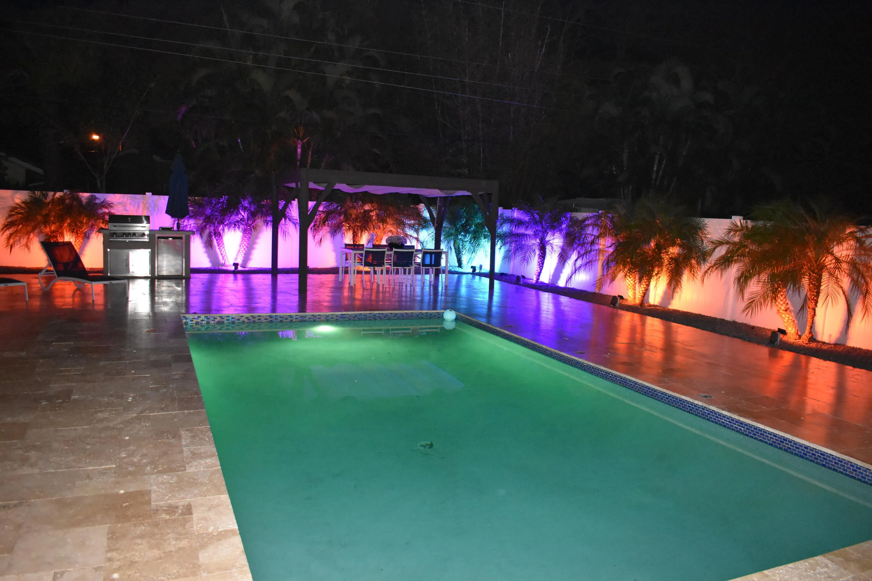 1029 Lights by Pool