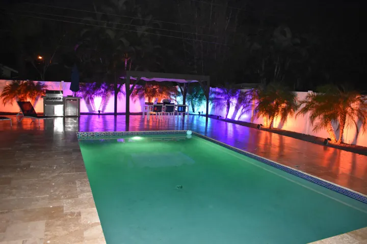 1029 Lights by Pool