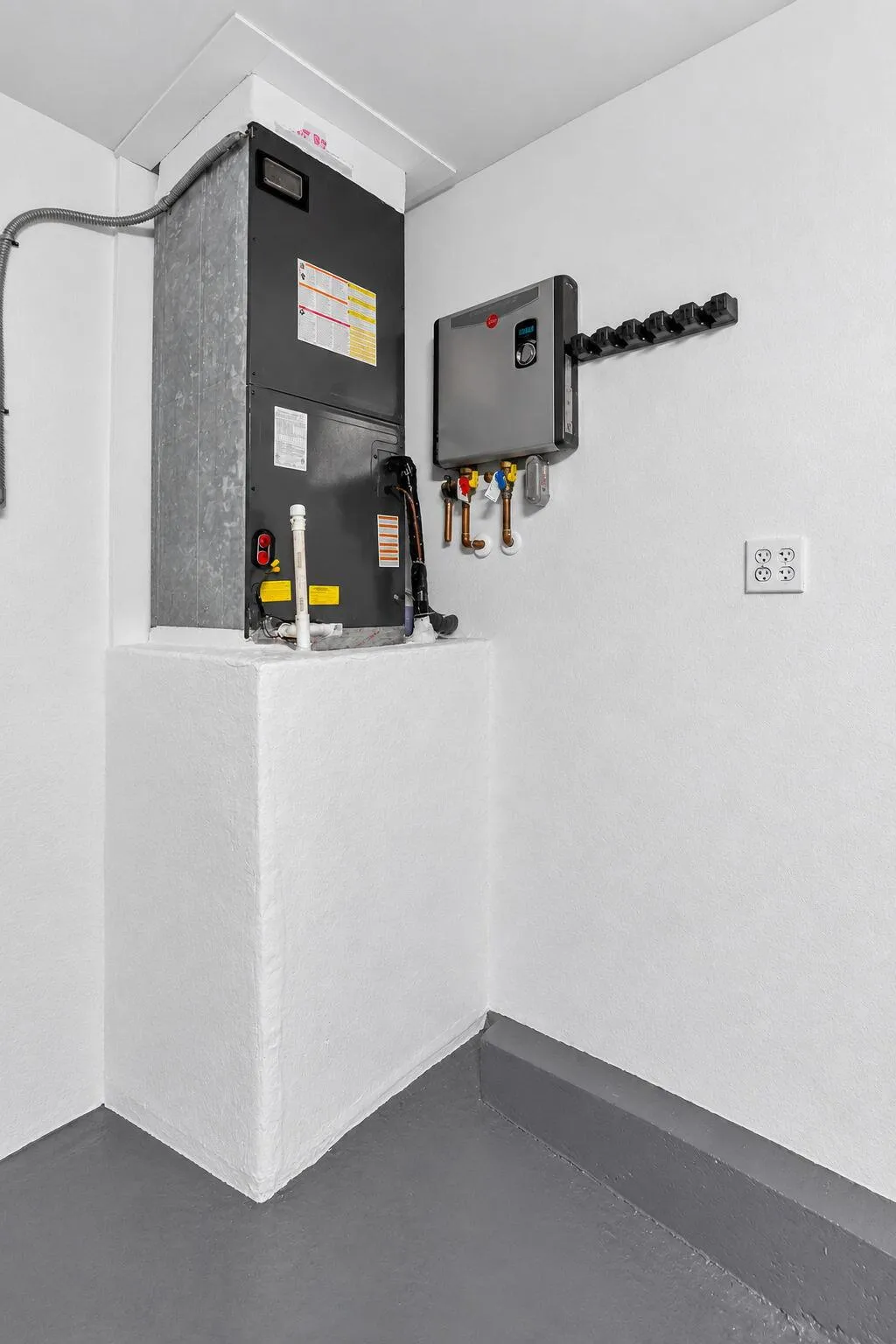 New tankless water heater.