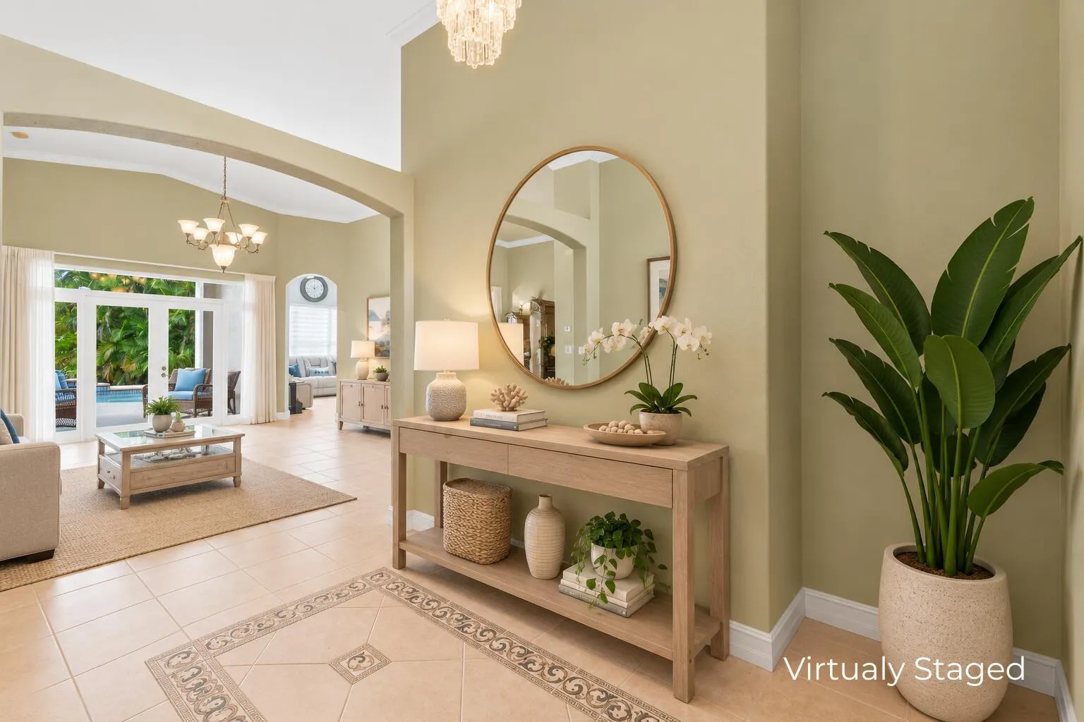 Virtually Staged Foyer
