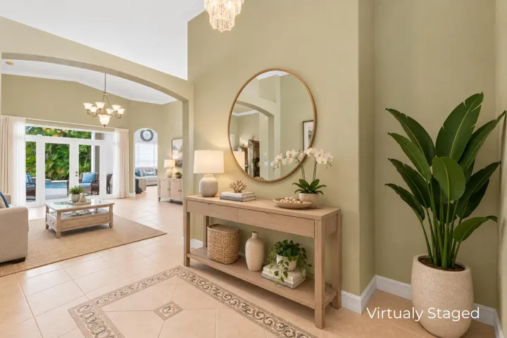 Virtually Staged Foyer
