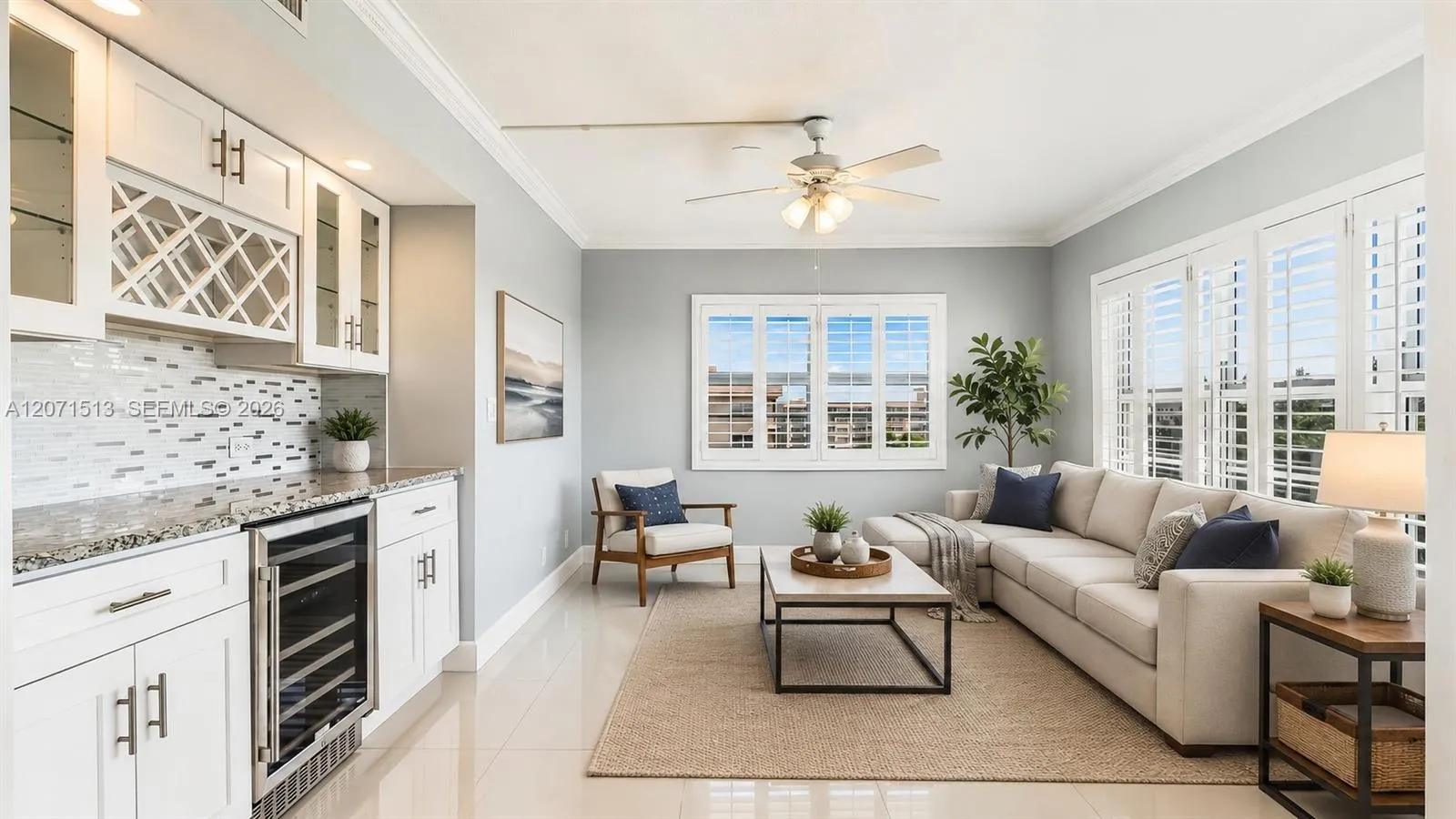 Virtually staged to help you visualize the space and inspire décor ideas.