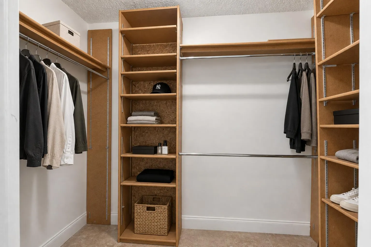 staged closet