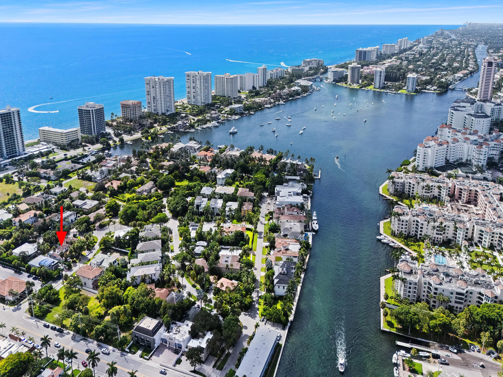 Barrier Island Single Family home located steps from the Ocean, Intracoastal and Lake Boca
