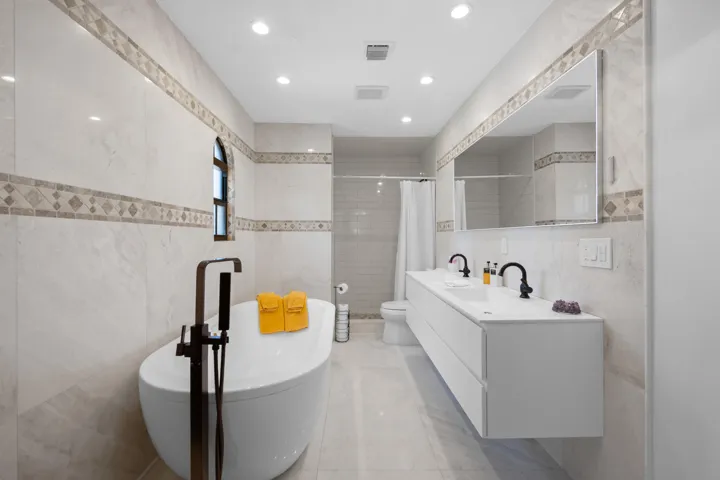 Owner primary Bath, Double vanity.