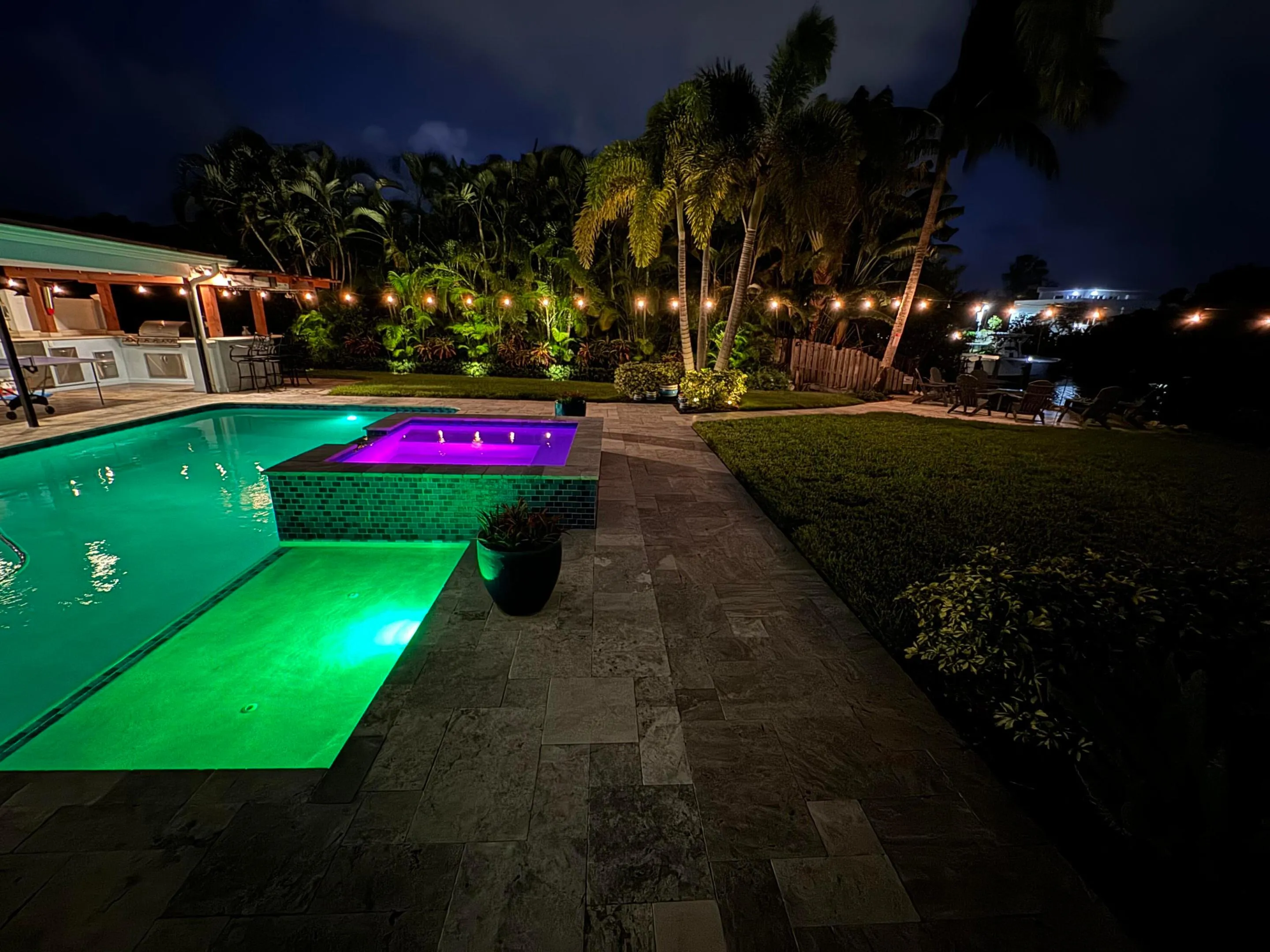 Evening Pool Yard