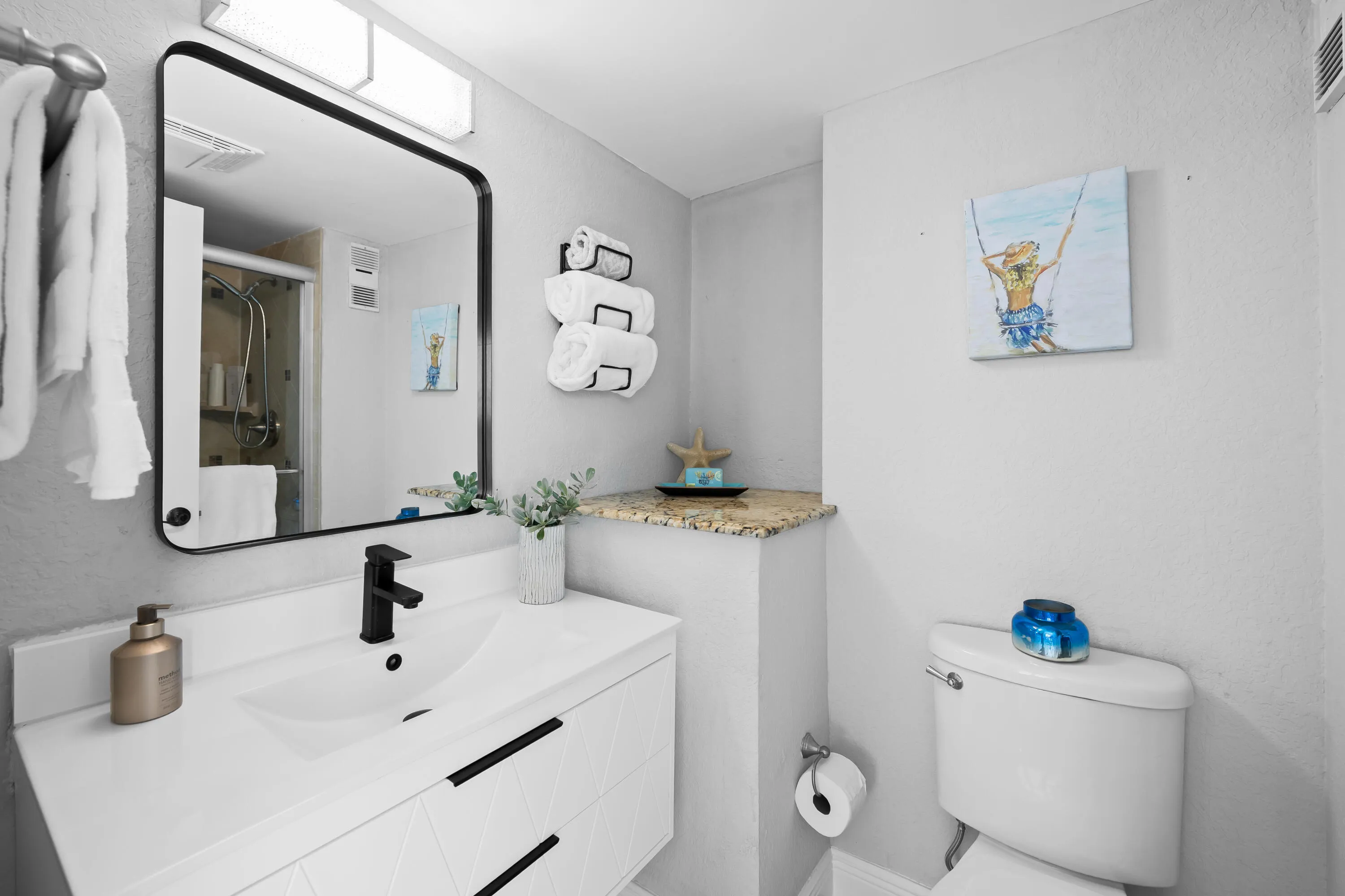 Both Bedrooms can be Masters suites and are appointed with a redone bathroom.