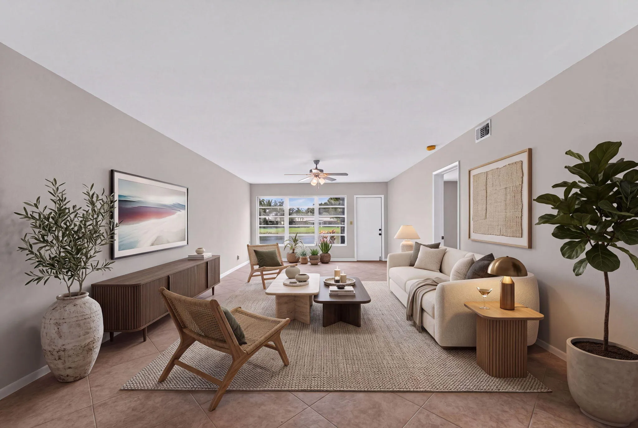 Living Area Staged
