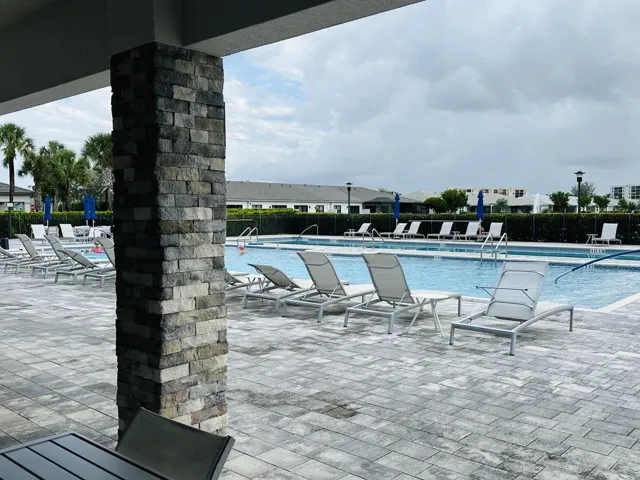 relax around the 2 pools-