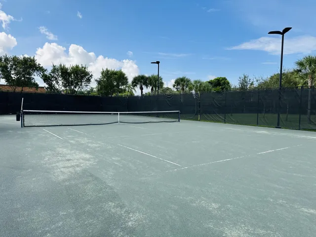 lighted tennis courts