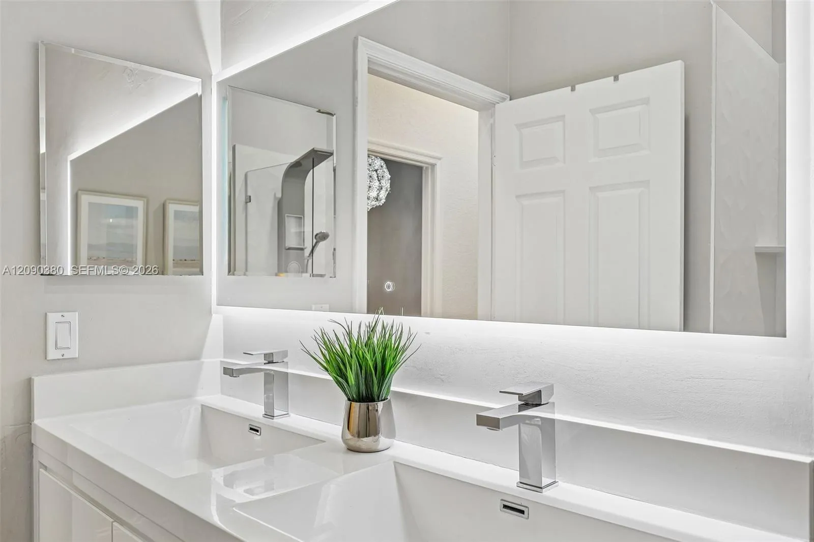 2nd bath with upgraded modern enhancements