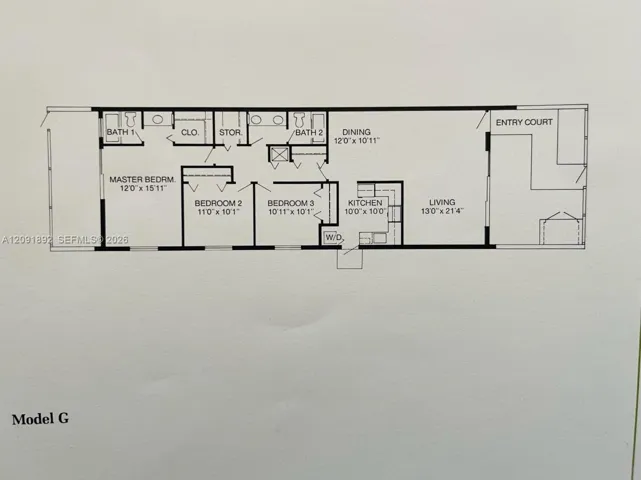"G" Model Floor Plan