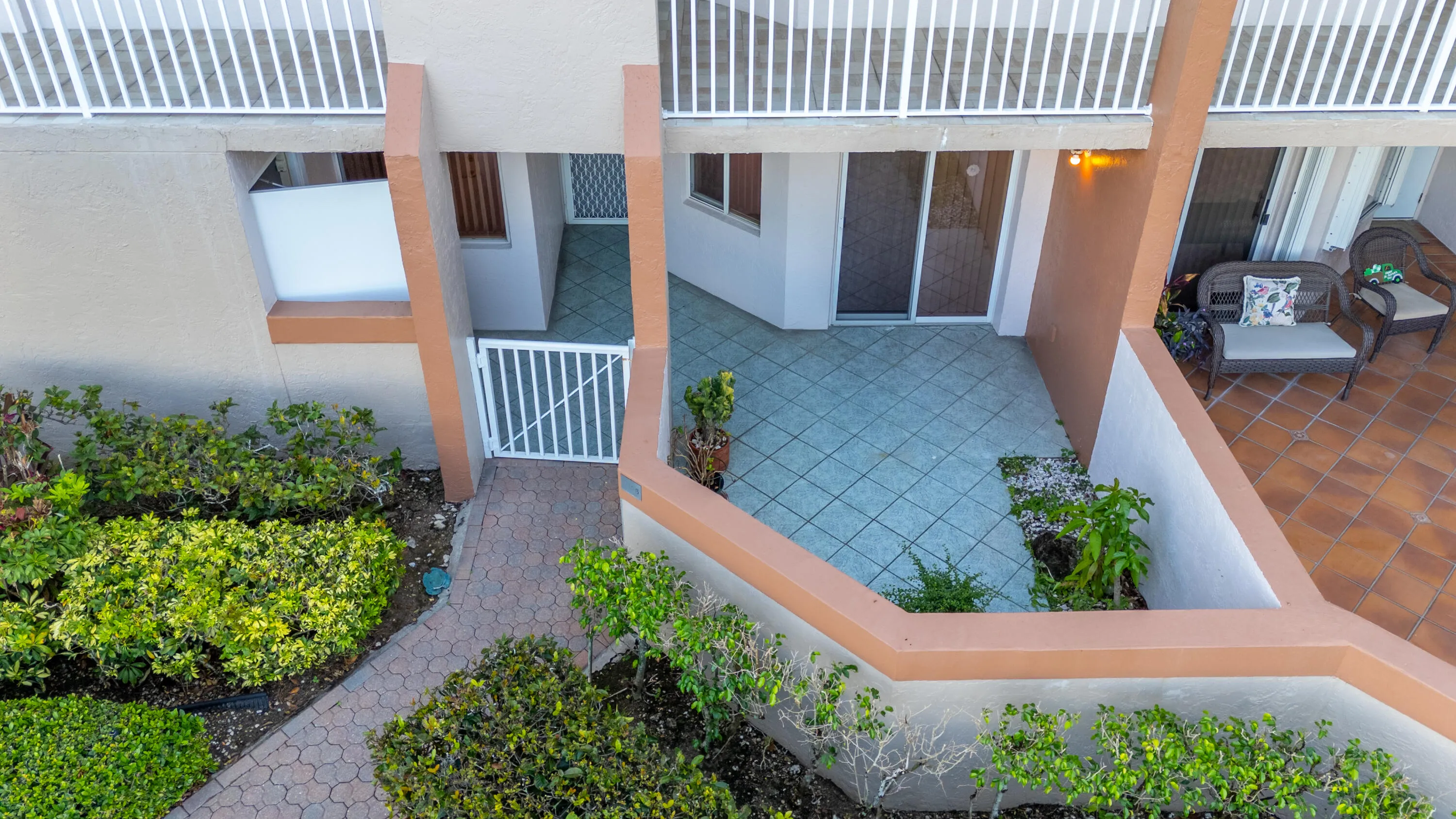 Private Front Courtyard Area