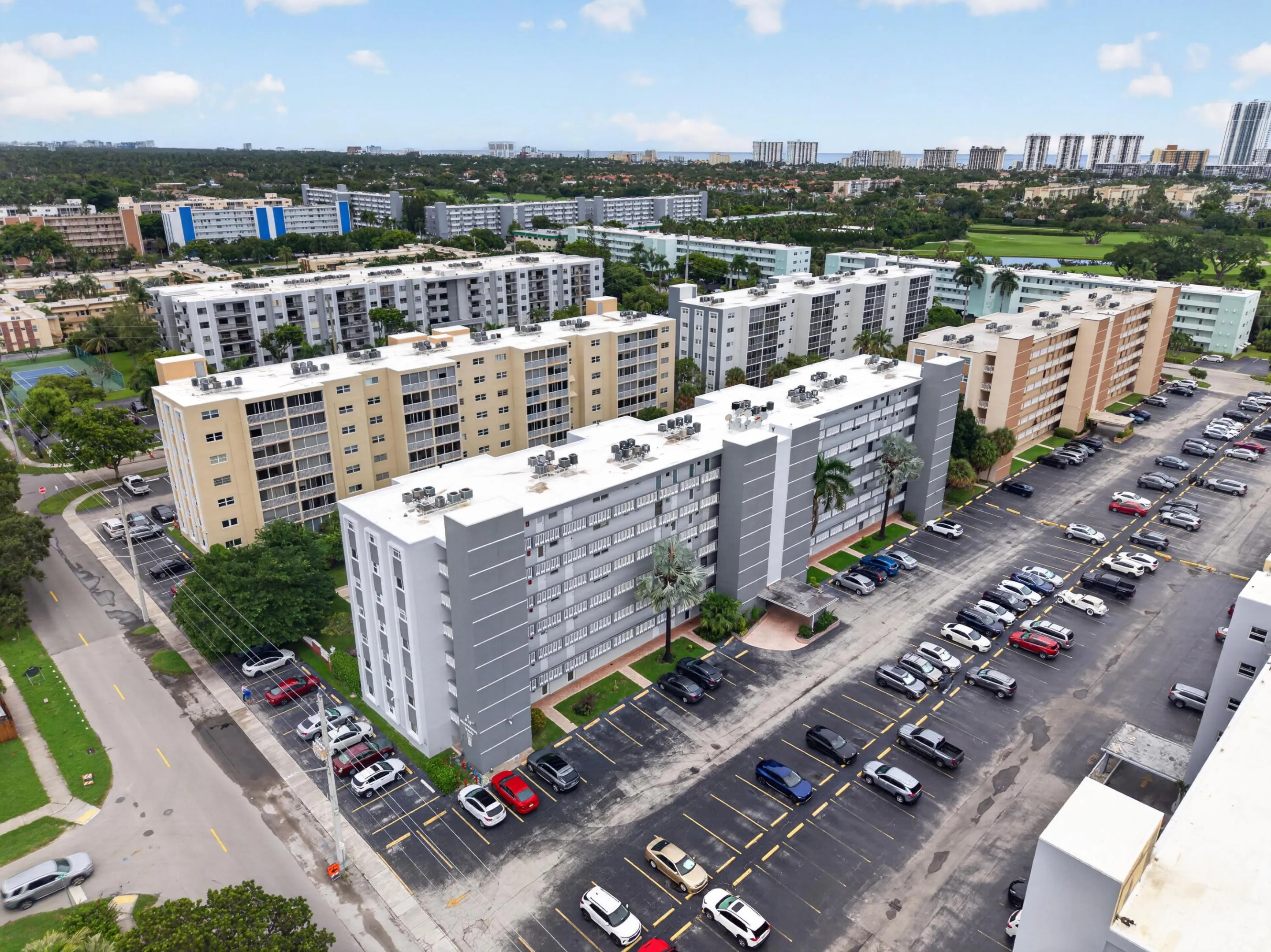 Aerial with Views of the New Roof