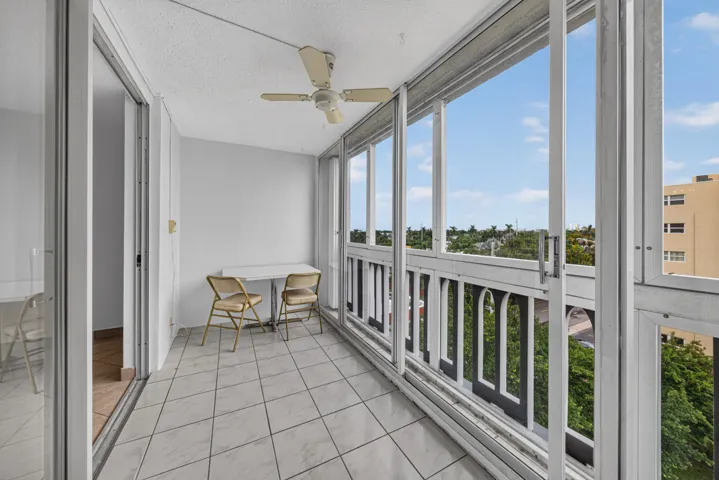 Back Porch with Accordian Shutters