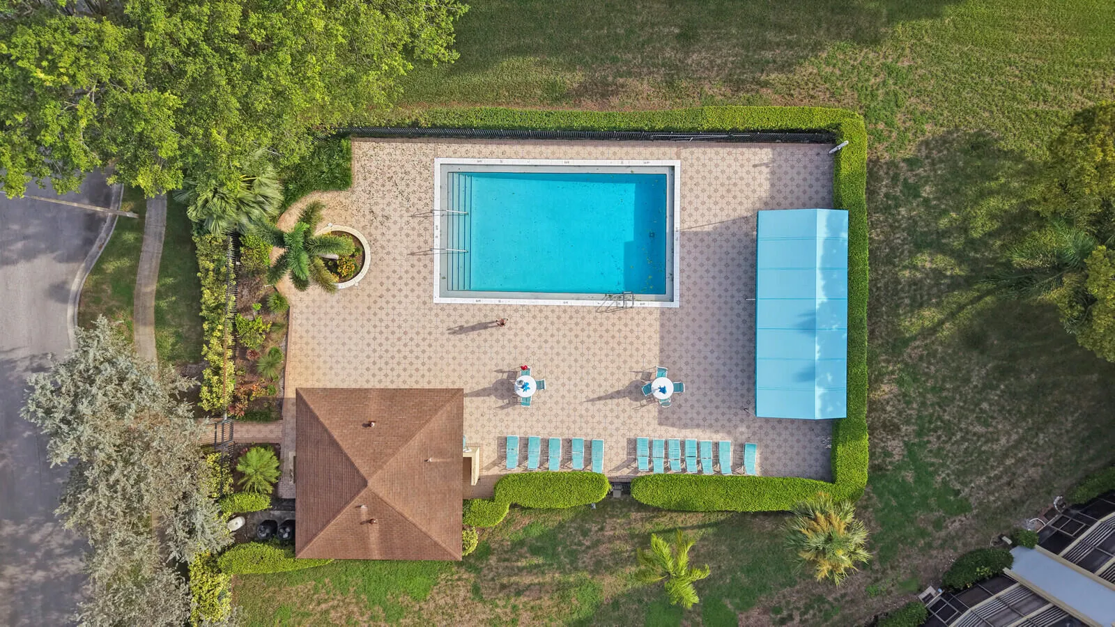 Aerial View Community Pool