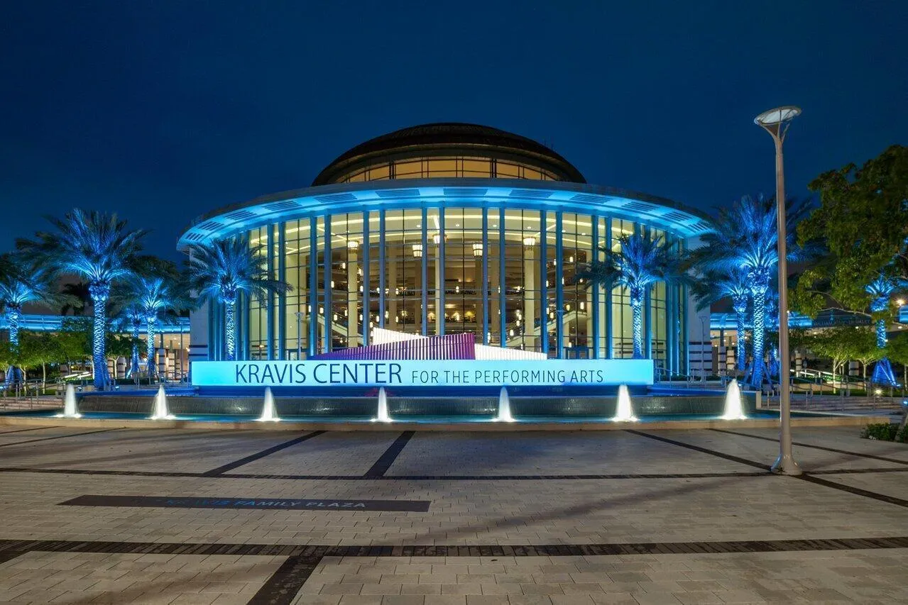 Kravis Center, across the street
