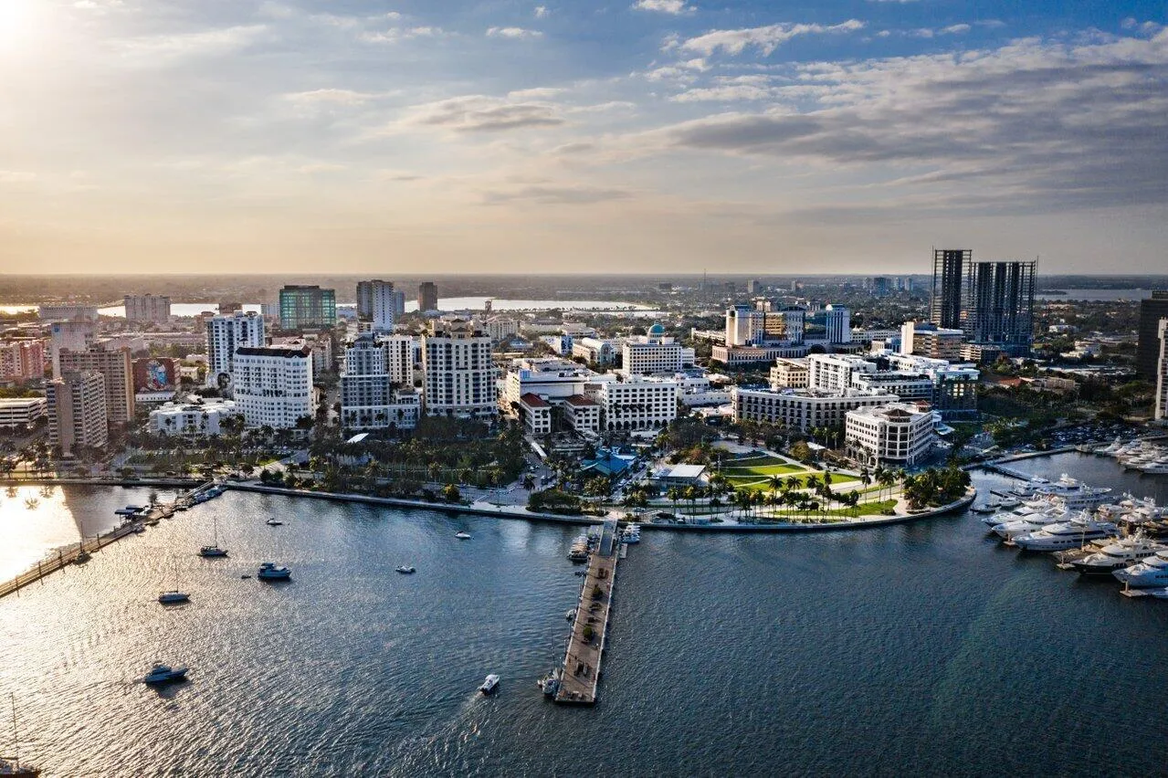 Downtown West Palm Beach City Skyline