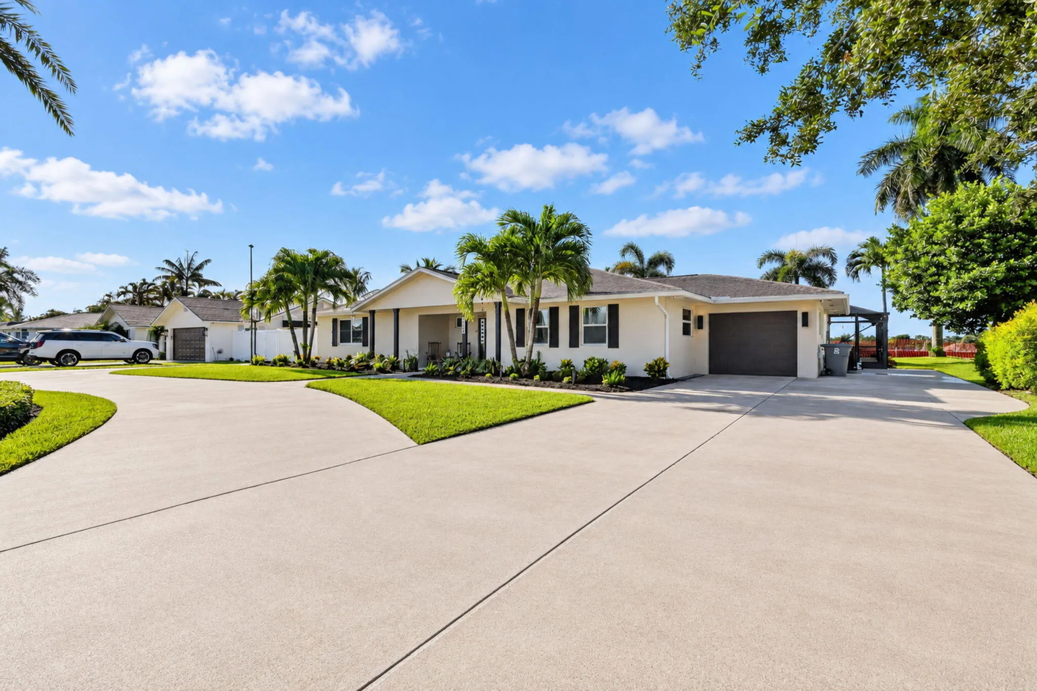 Oversized driveway