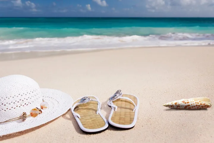 Beach sand and sea