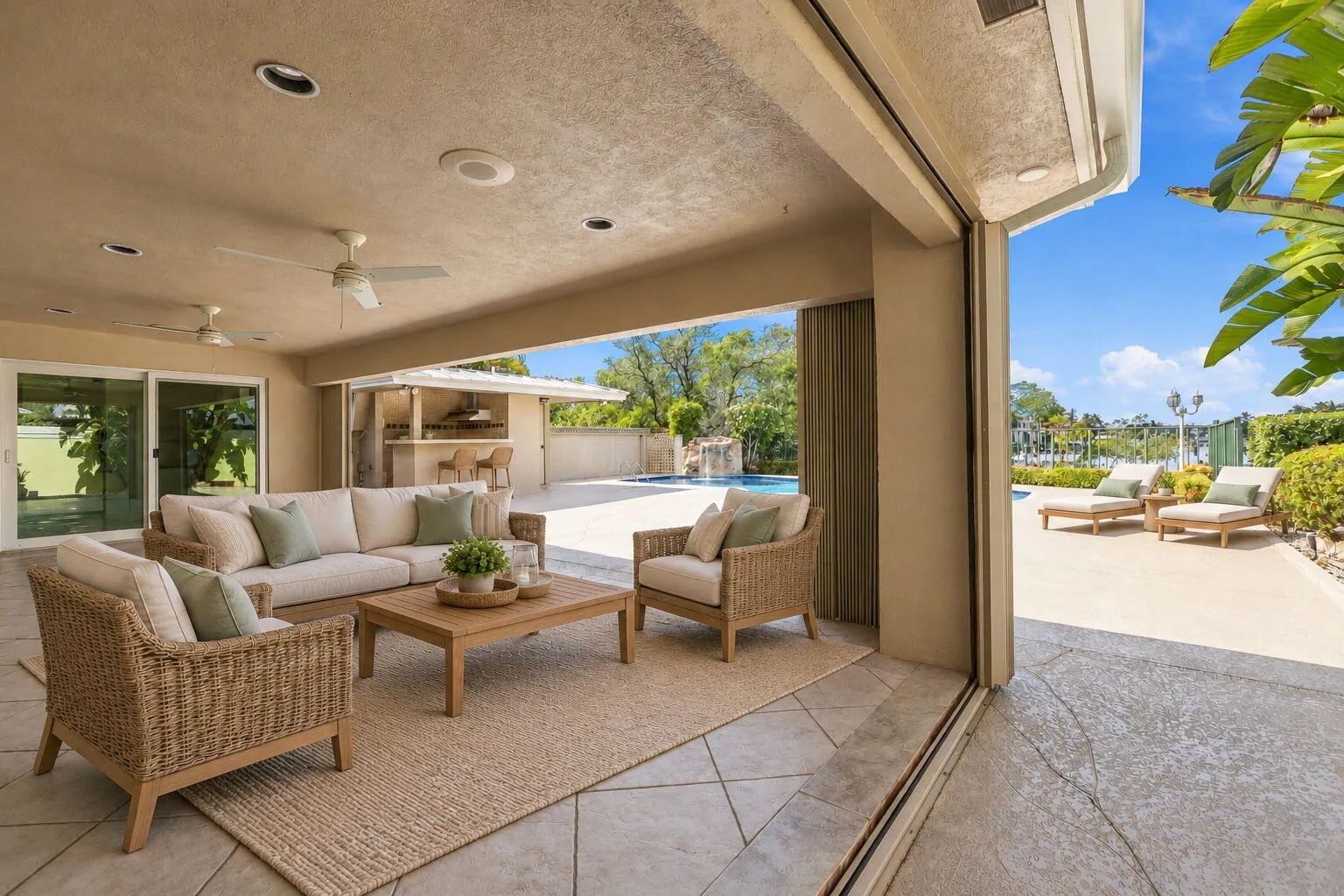 Virtually Staged CoveredPatio
