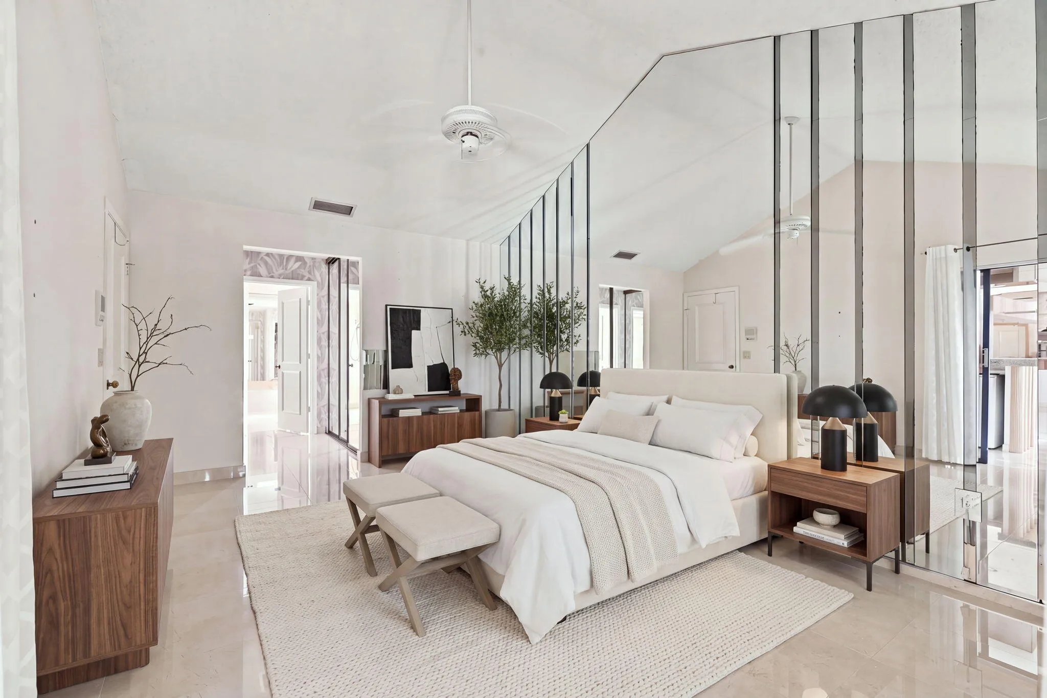 Virtually Staged Primary Bedroom