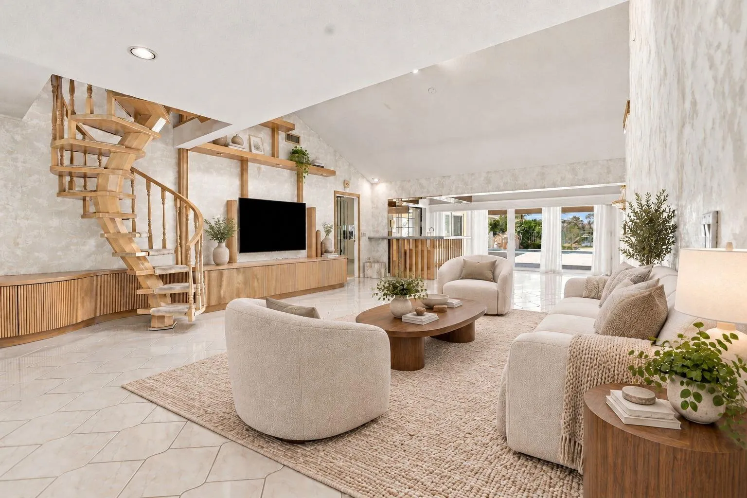 Virtually Staged Living Room