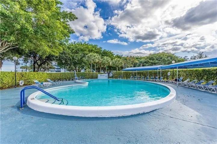 2 POOLS. THIS ONE IS AT THE CLUBHOUSE