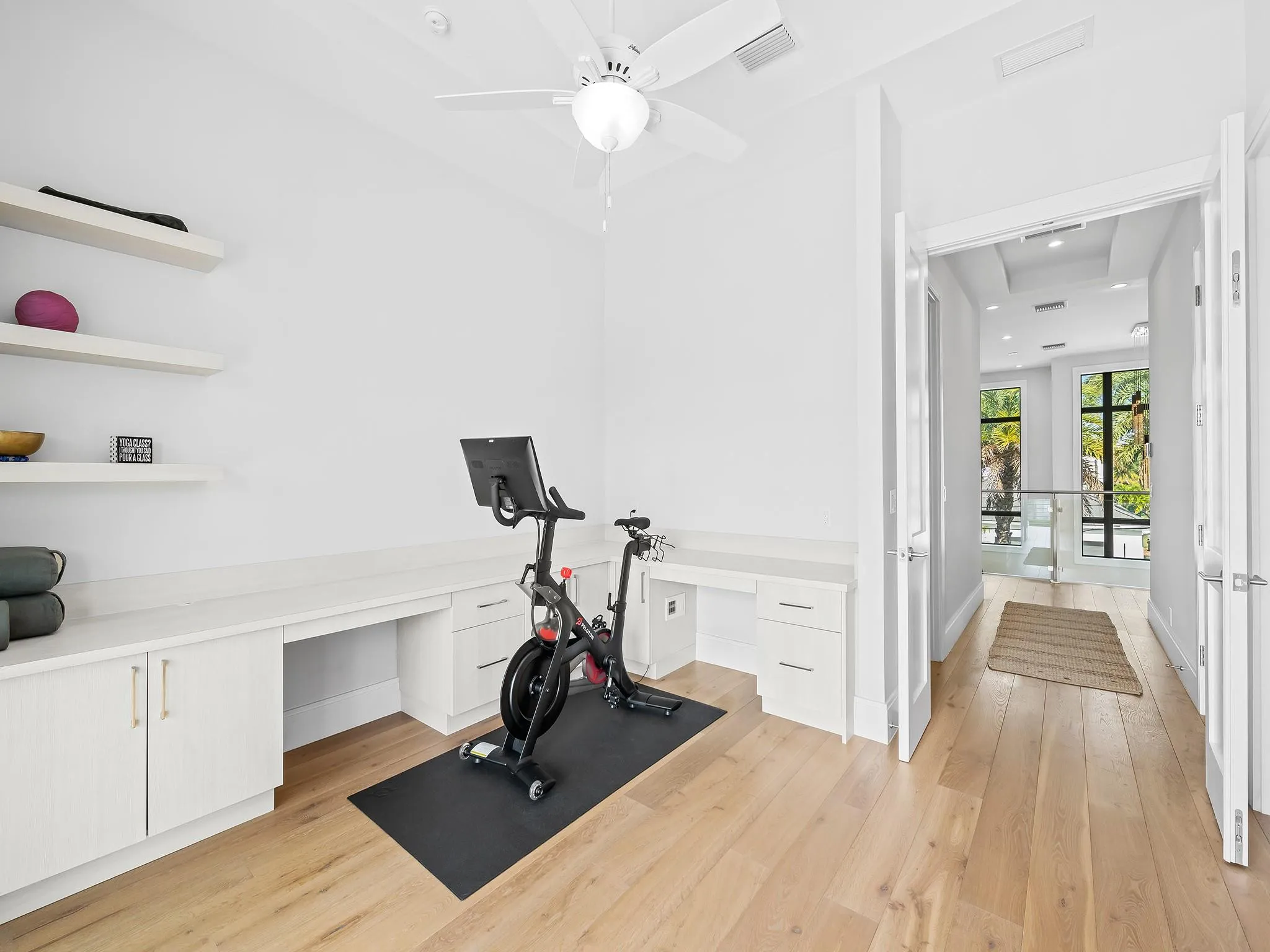 This versatile bedroom can easily transform into a gym, office, or whatever space suits your lifestyle