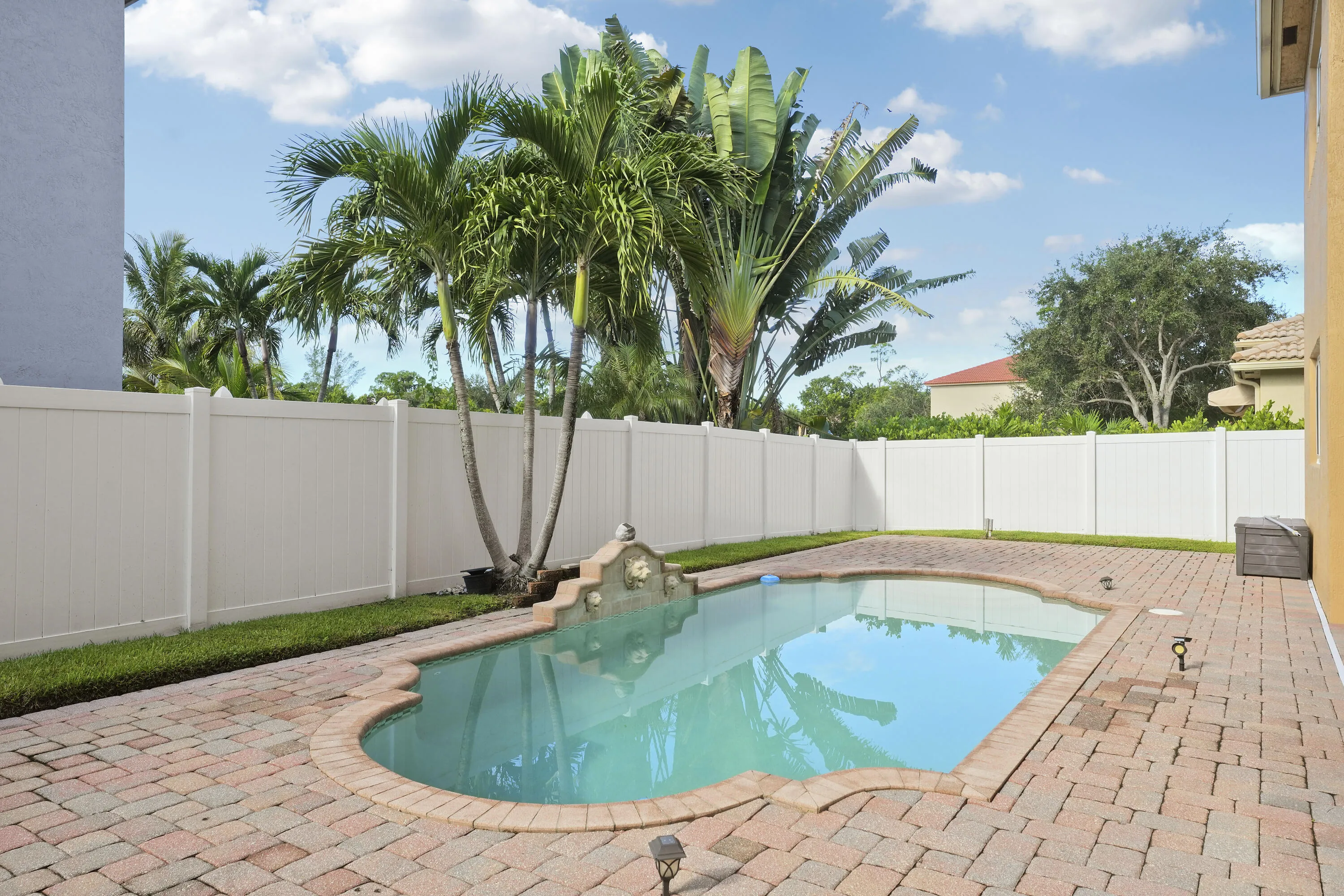 Pool view west