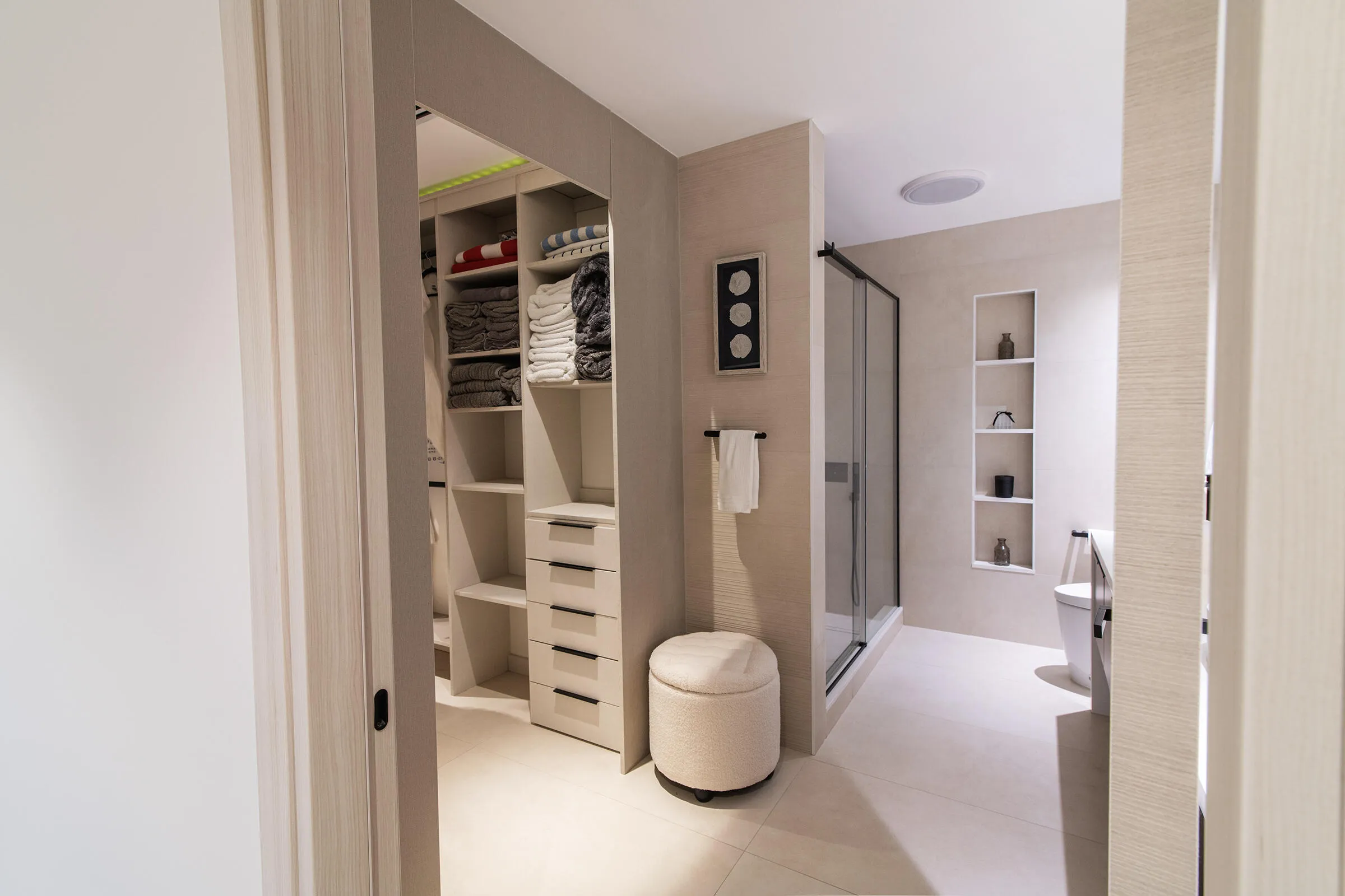 Master Bathroom & Closet. Original photograph captured at the property. No AI-generated imagery.