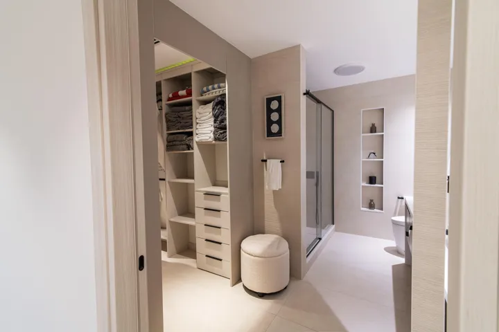 Master Bathroom & Closet. Original photograph captured at the property. No AI-generated imagery.