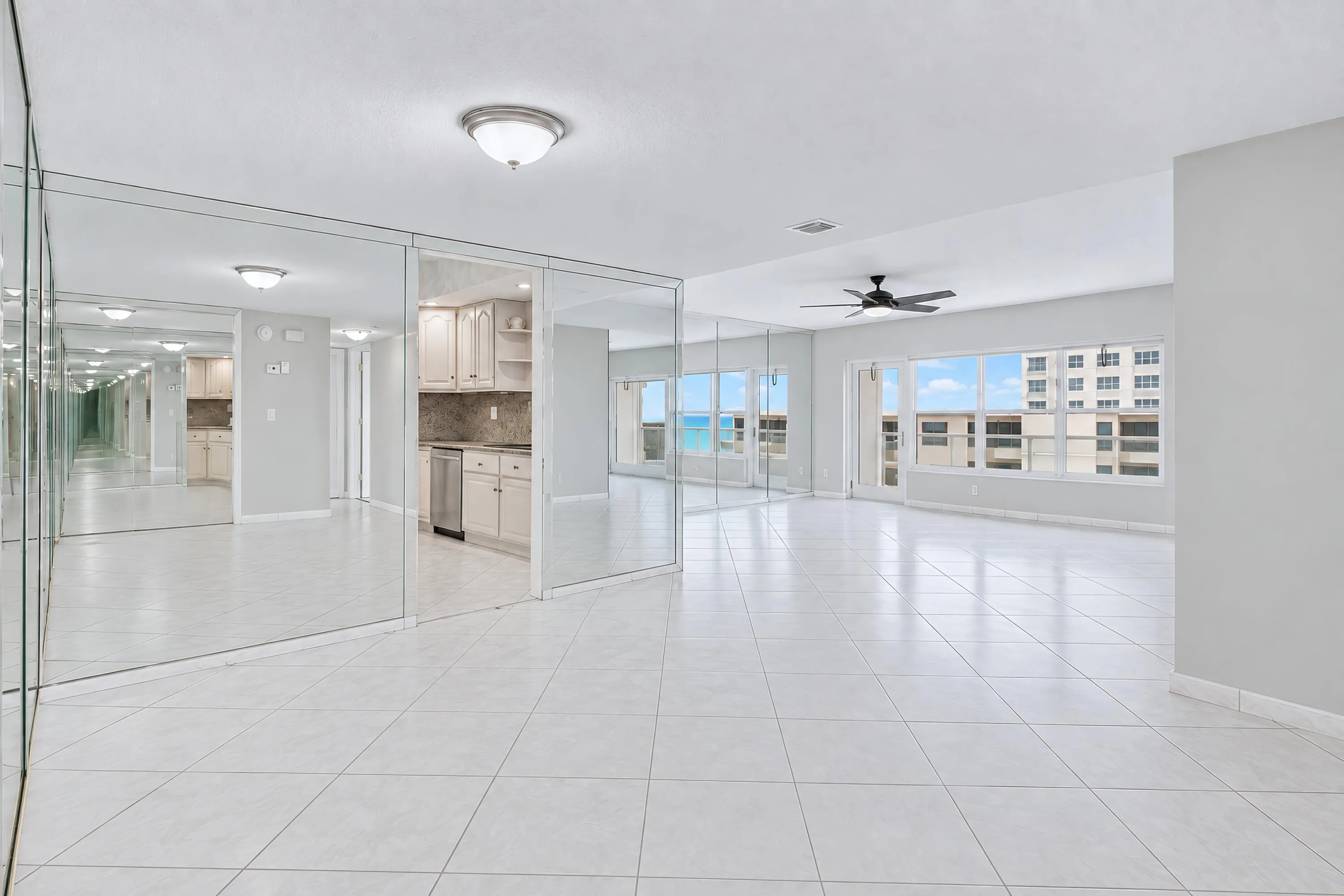 Dining Space & Living Room