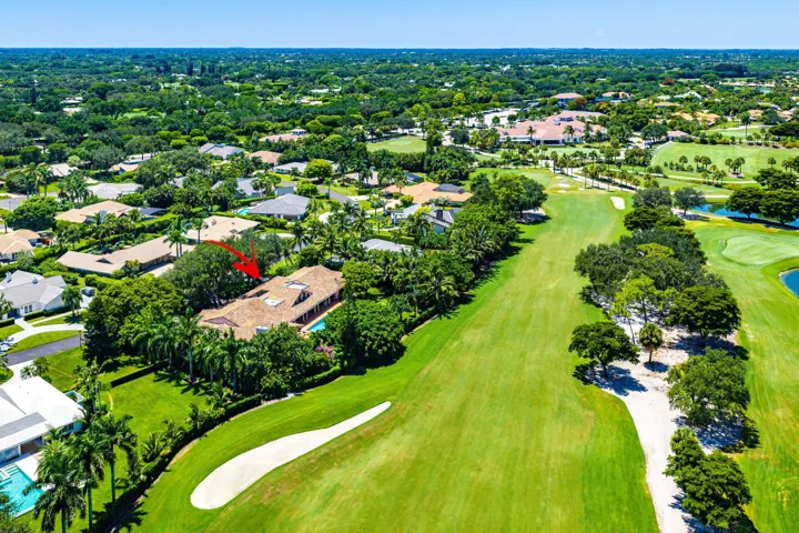 Looking west on 18th fairway South course