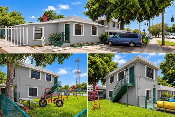Two adjacent freestanding properties offered together | Johnson Street & N 62nd Avenue | On-site parking and fenced outdoor areas.