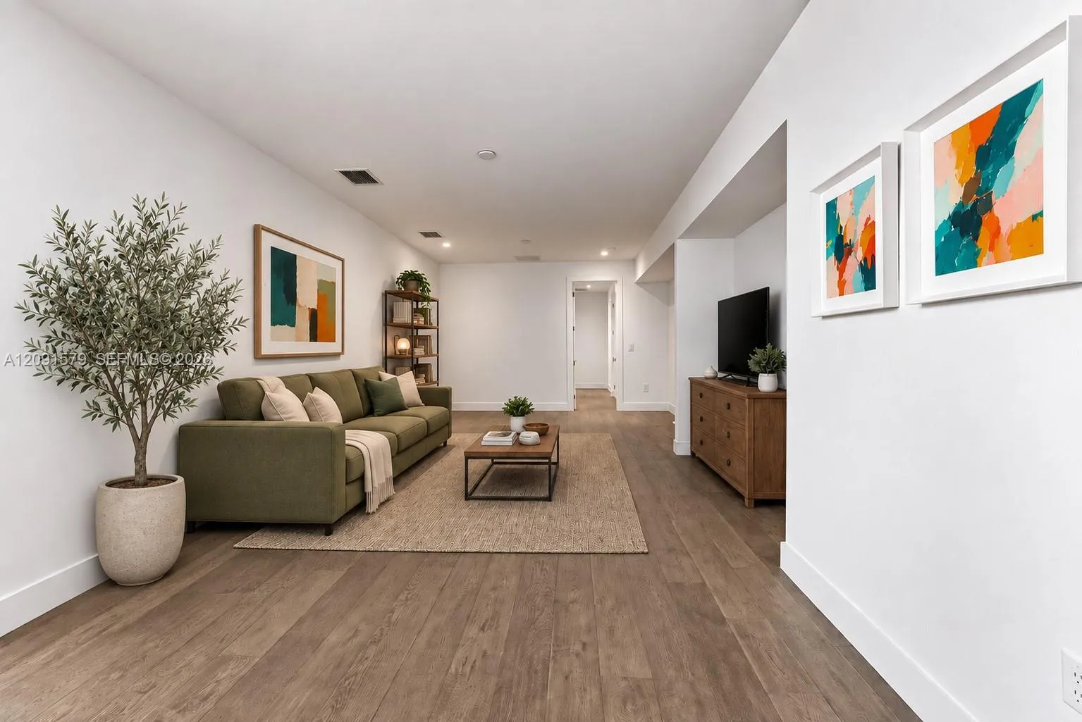 Sitting Area at Second Floor - Sofa & Table Virtual Staging