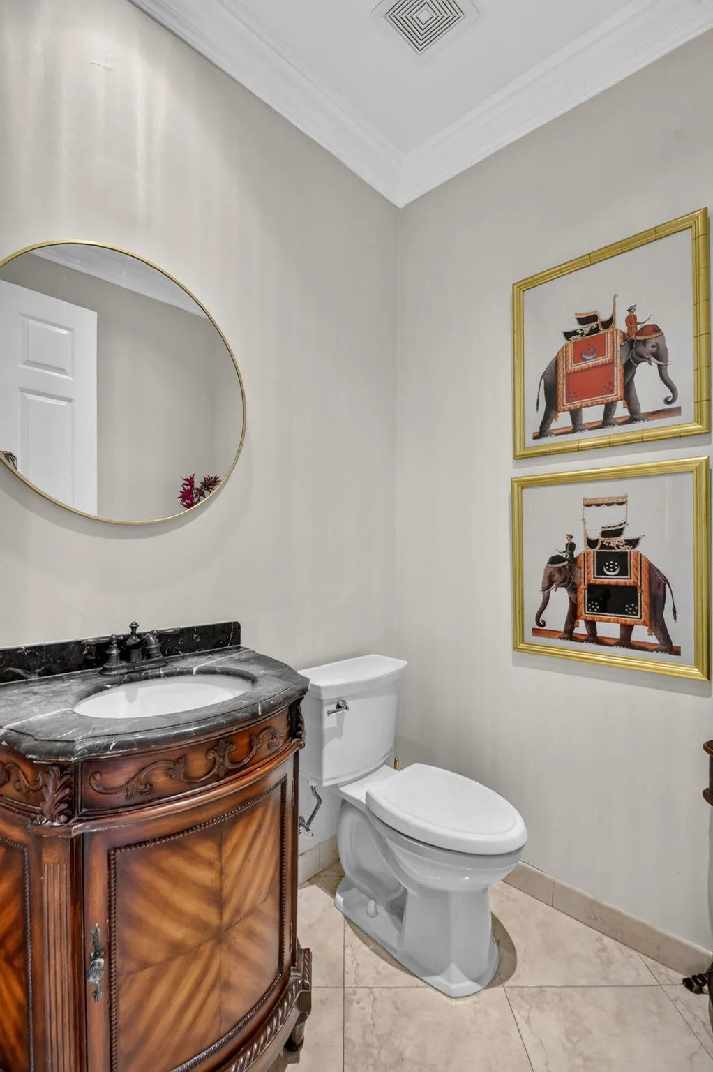 Ideally located near the gourmet kitchen & entertaining areas.